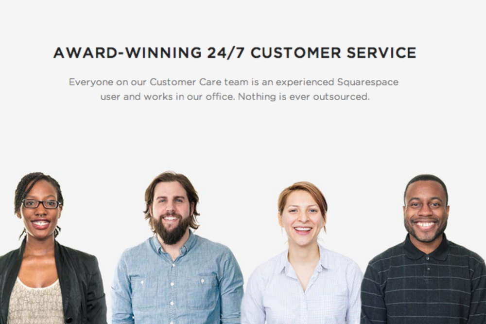 Squarespace gets well in touch with users via live chat