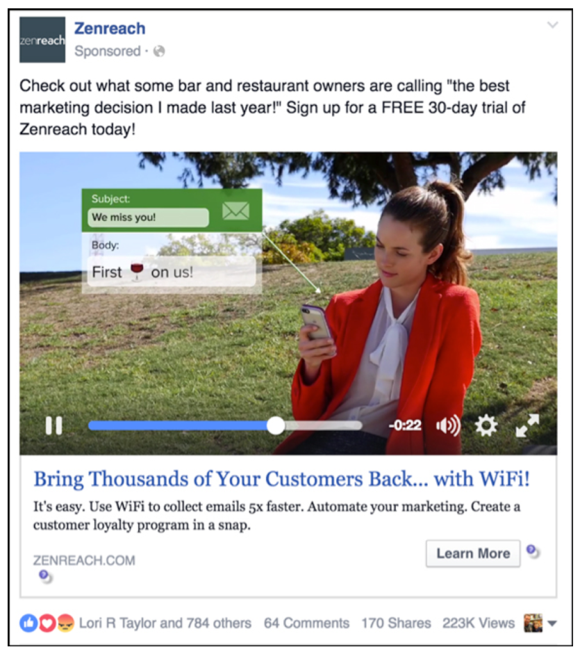 Facebook Advertising – Video views