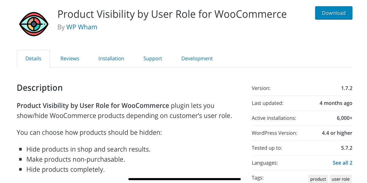 WooCommerce Products Visibility