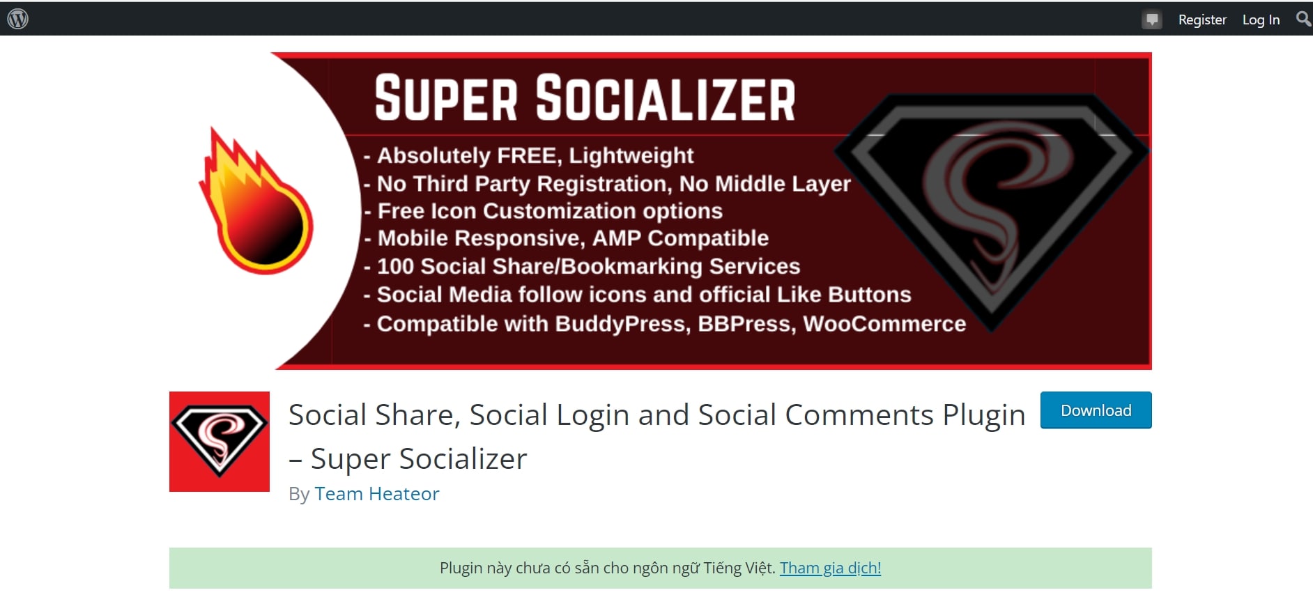 WordPress Social Share, Social Login, and Social Comments Plugin
