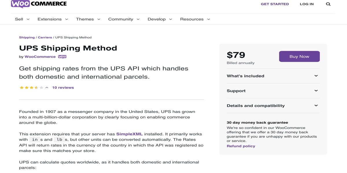 WooCommerce UPS Shipping Method