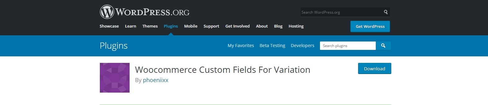 WooCommerce Custom Fields For Variation