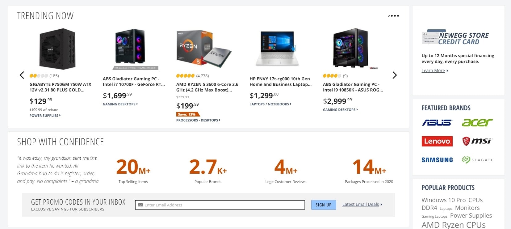 Newegg pros and cons