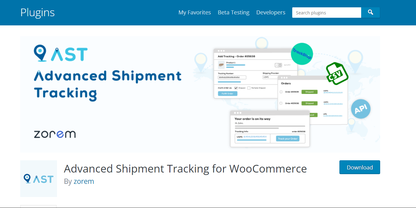 Advanced Shipment Tracking for WooCommerce