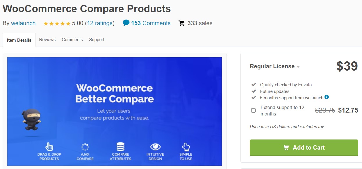 WooCommerce Compare Products