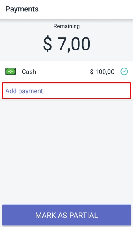 Step 3: Opt for Add payment