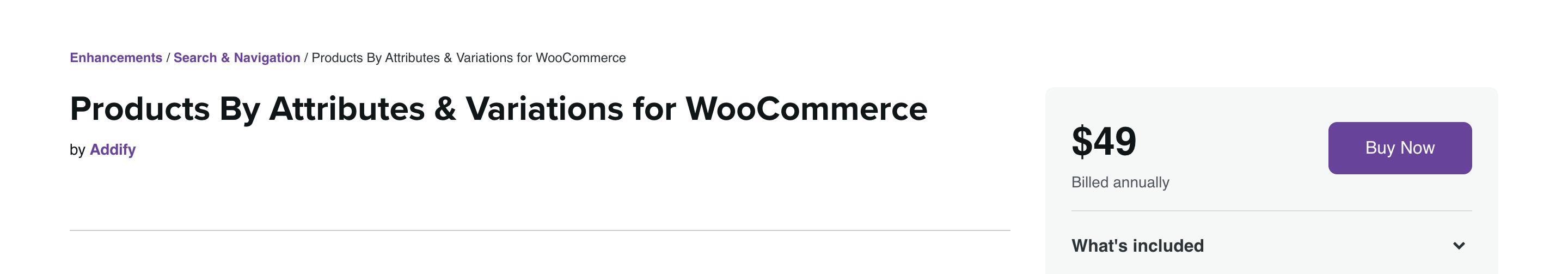 Products By Attributes & Variations for WooCommerce