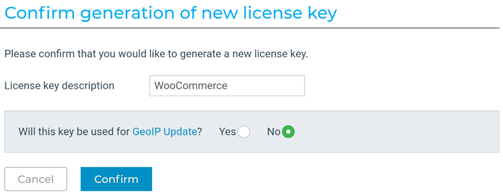 Will this key be used for GeoIP Update?