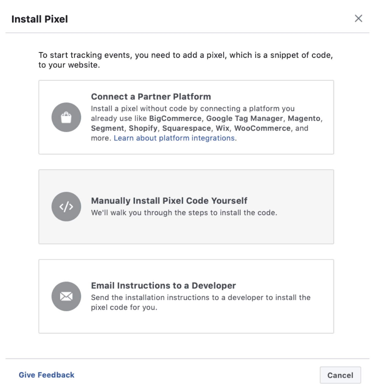 Facebook Advertising – Install Pixel