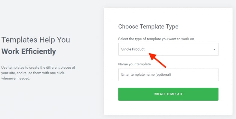 Step 2: Create a template for the single product page