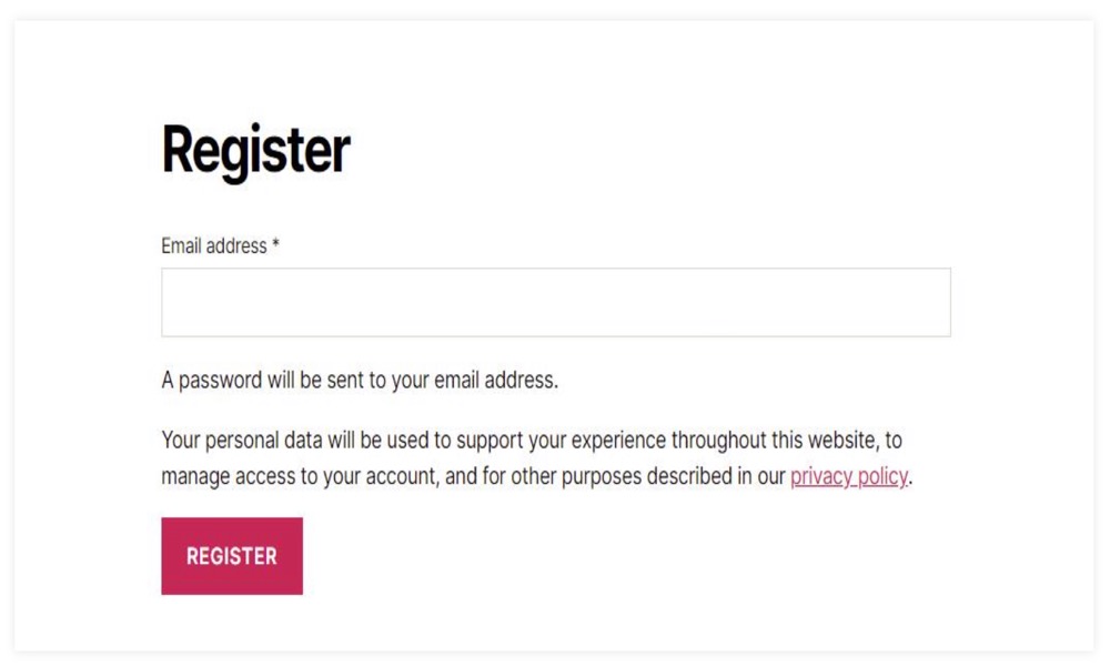 Separate Login and registration