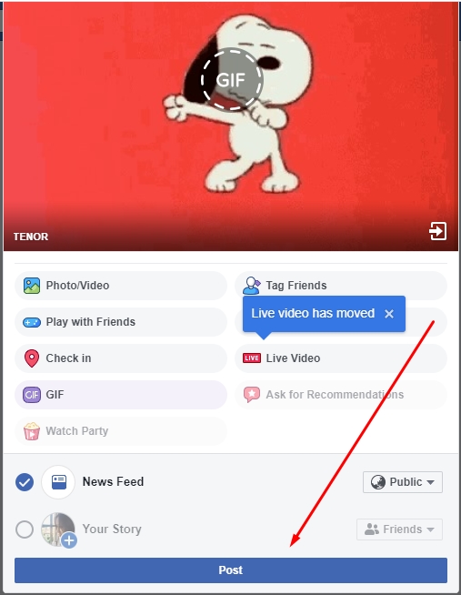 How to share your GIF on Facebook – Knowledgebase