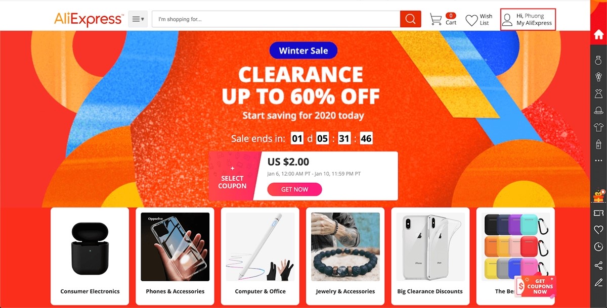 access AliExpress dropshipping center