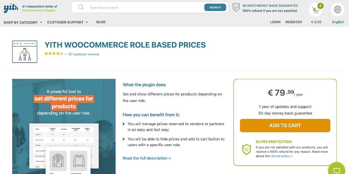 YITH WooCommerce Role Based Prices
