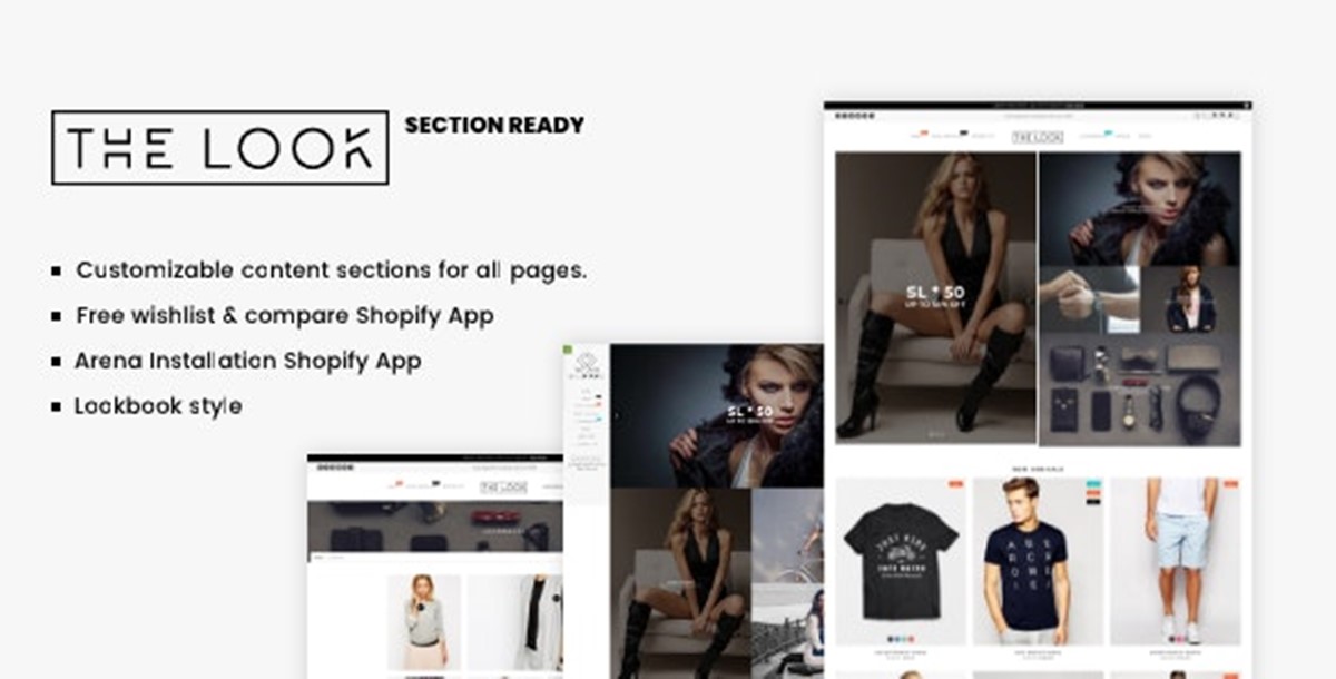 Best Shopify Bootstrap themes Compatible with Bootstrap 4.x: The Look theme