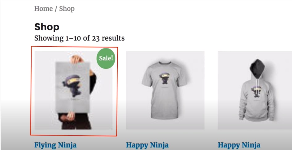 Fix the blurry product image