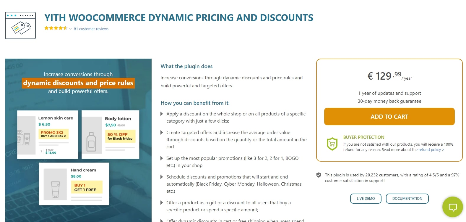 YITH WooCommerce Dynamic pricing and discounts