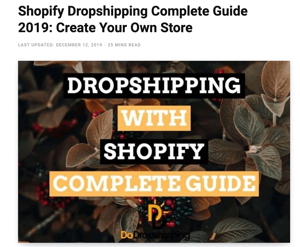 best free Shopify dropshipping courses - Do Dropshipping