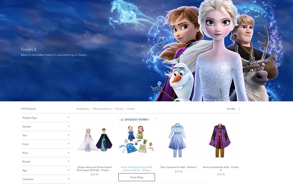 Disney Frozen Merchandise