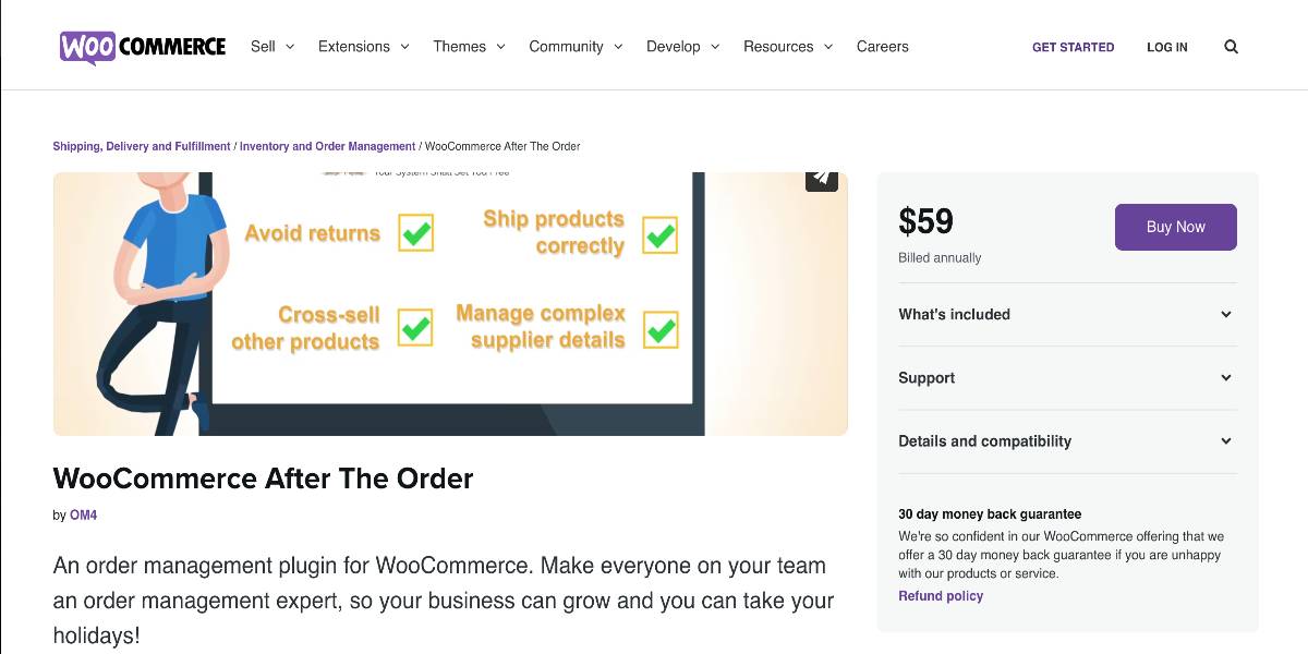 WooCommerce After The Order