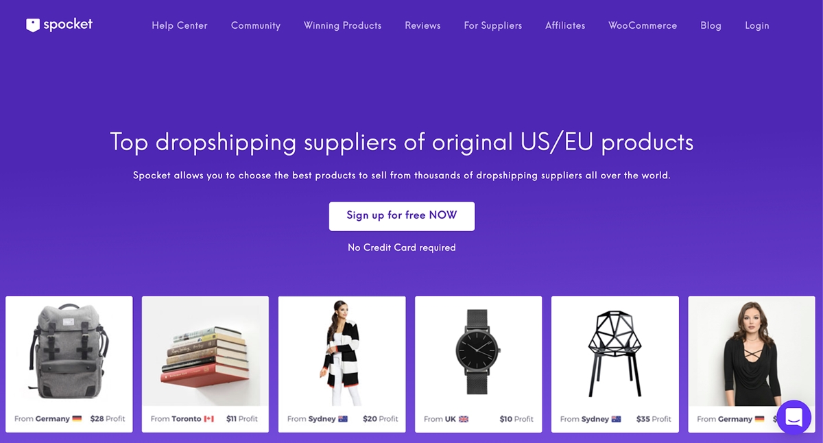 best Shopify dropshipping apps - Spocket