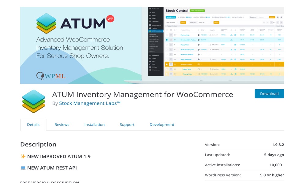 ATUM Inventory Management for WooCommerce