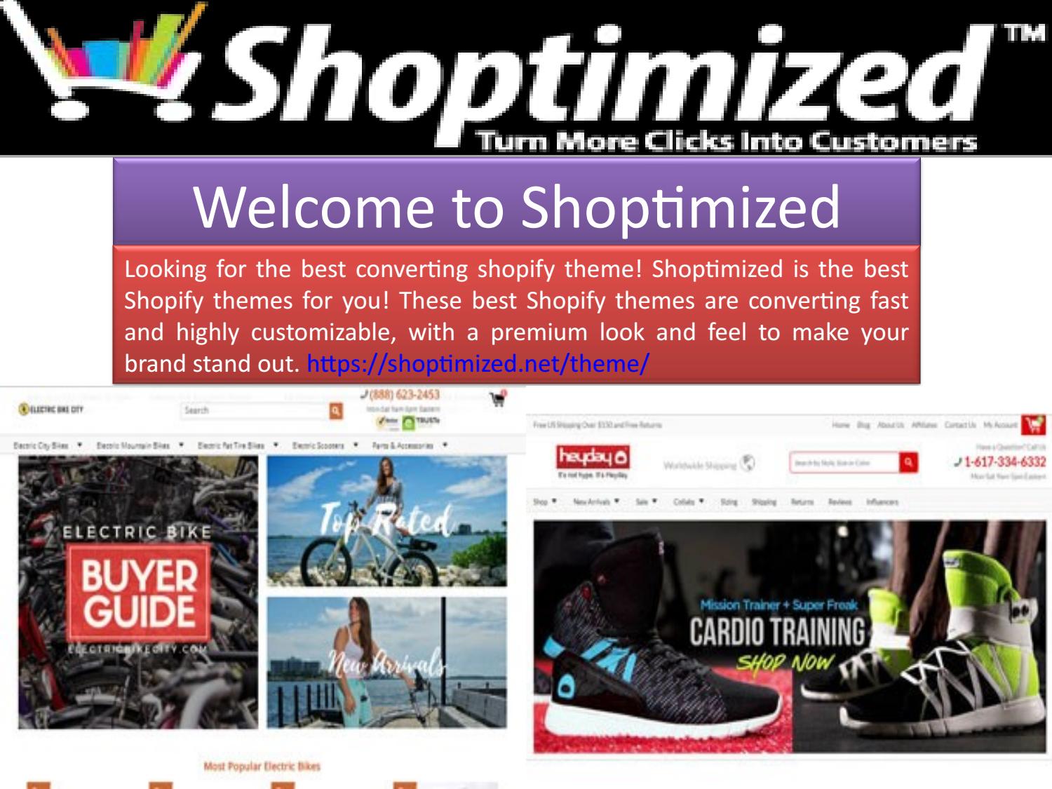 Shoptimized offers everything you need to effortlessly build, grow and scale your e-commerce empire