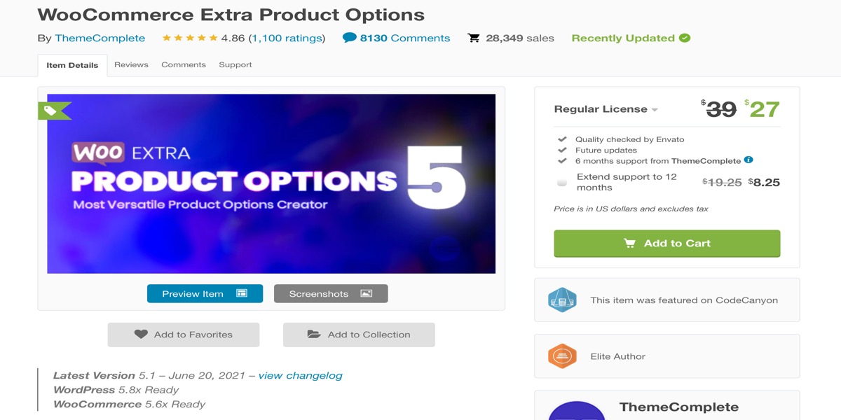 WooCommerce Extra Product Options