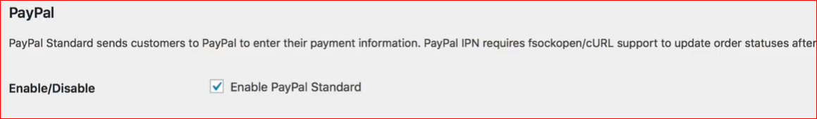 Enable PayPal Sandbox