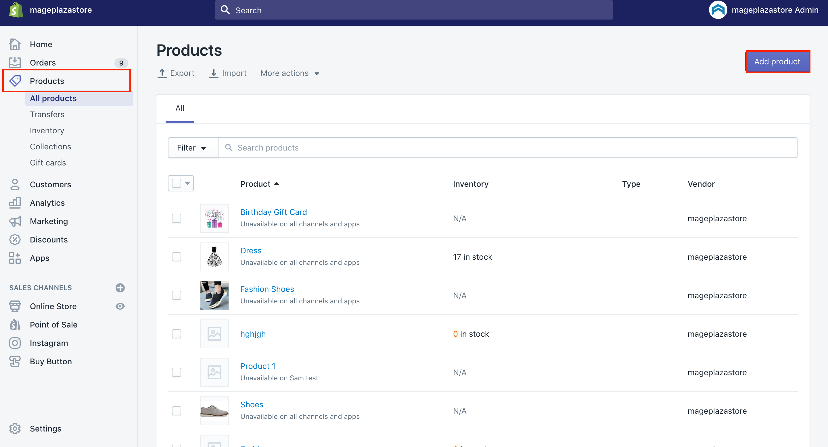 how to add products to pages in Shopify