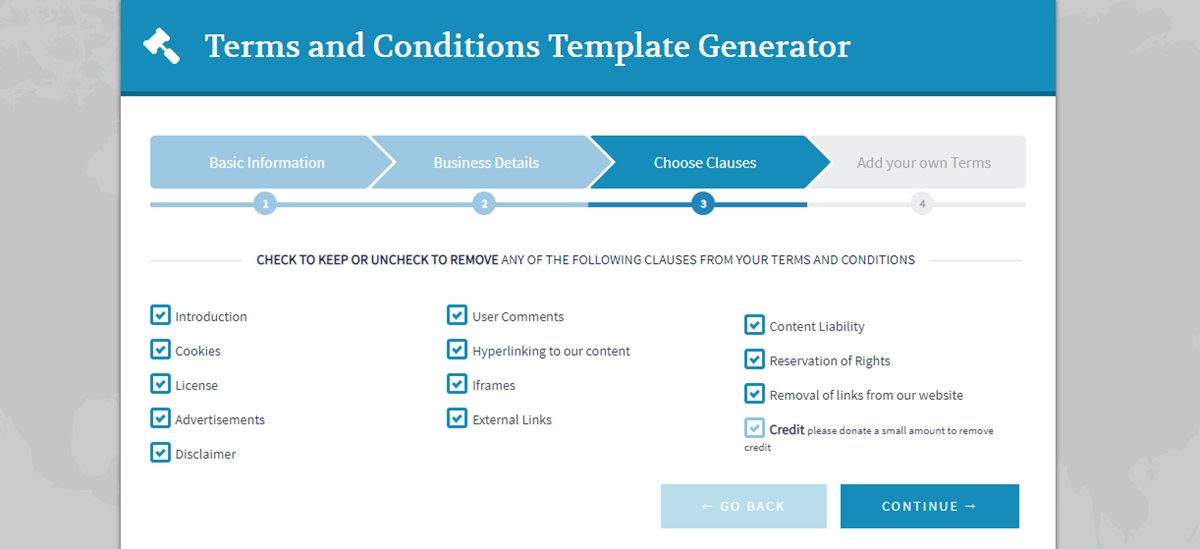 terms and conditions generators