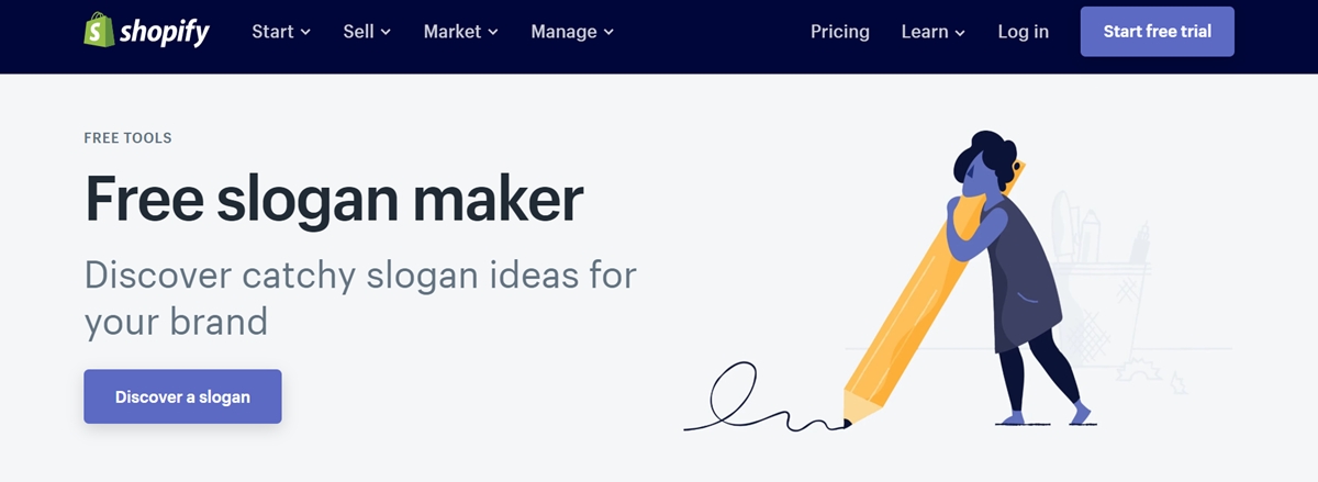 Shopify slogan maker