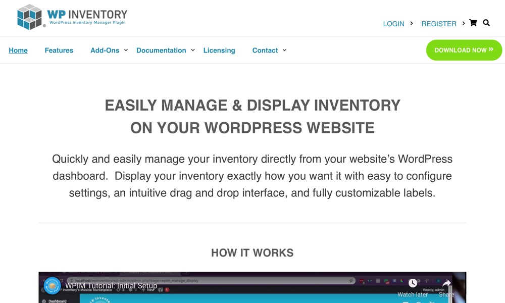 WP Inventory Manager