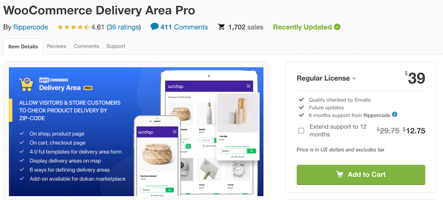 WooCommerce Delivery Area Pro