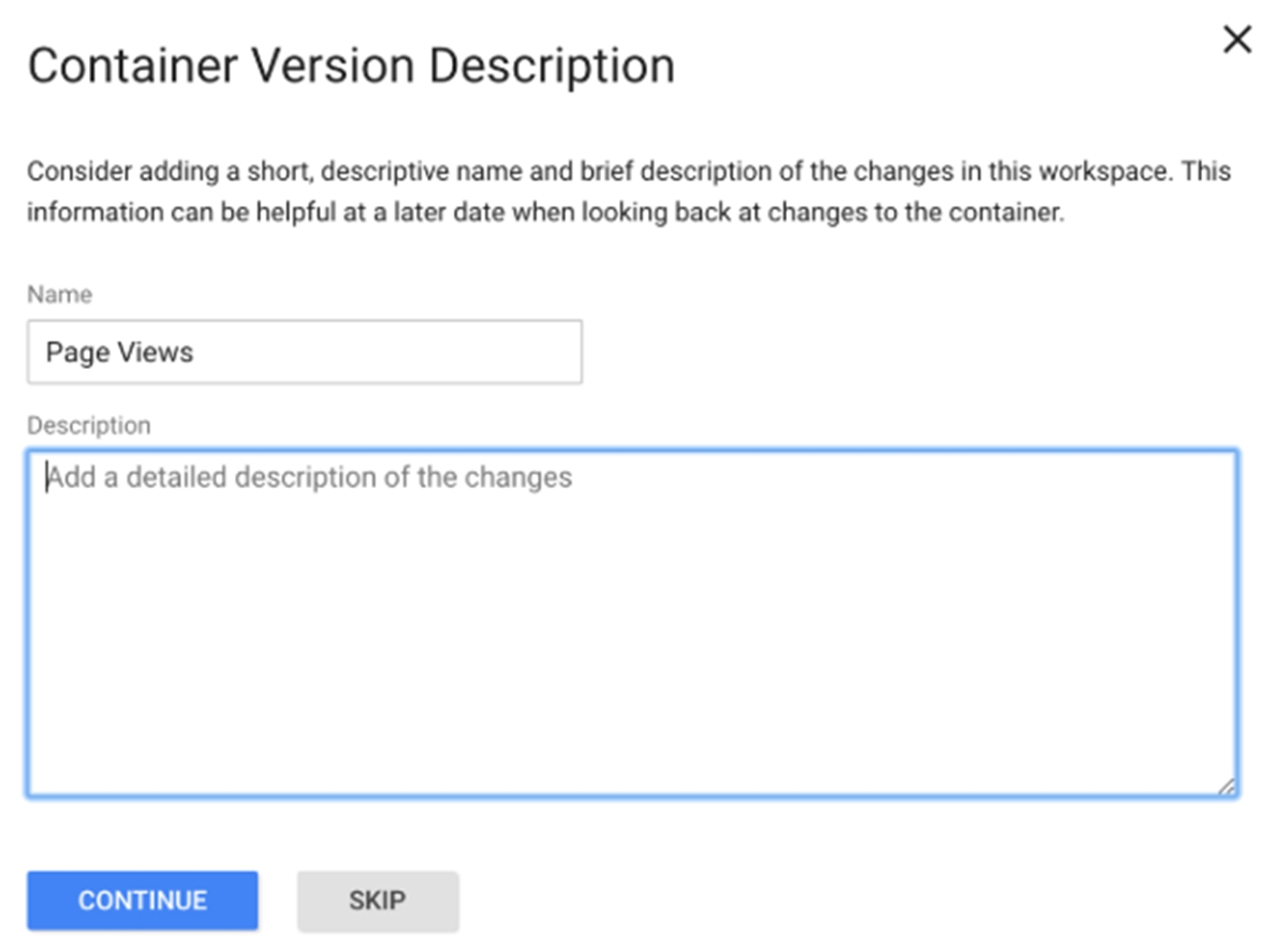 How to set up Google Tag Manager: Tag name and description